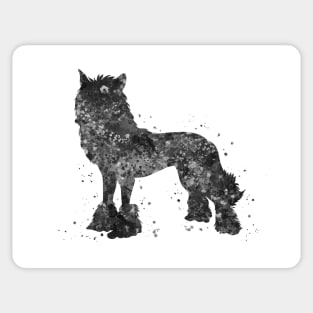 Chinese crested dog black and white Sticker